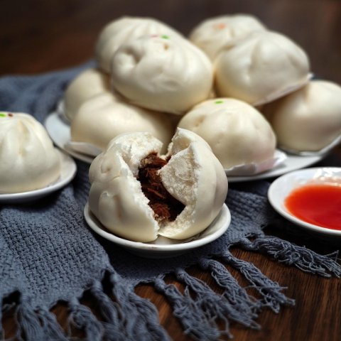 Zdjęcie: Char siu bao: puszyste bułeczki z pieczoną wieprzowiną krok po kroku