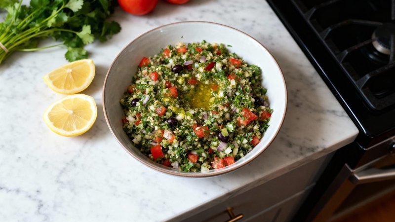 Zdjęcie: Tabouleh: libańska sałata z bulguru i natki pietruszki – przepis i triki